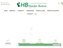 Tablet Screenshot of hierbabuena.it